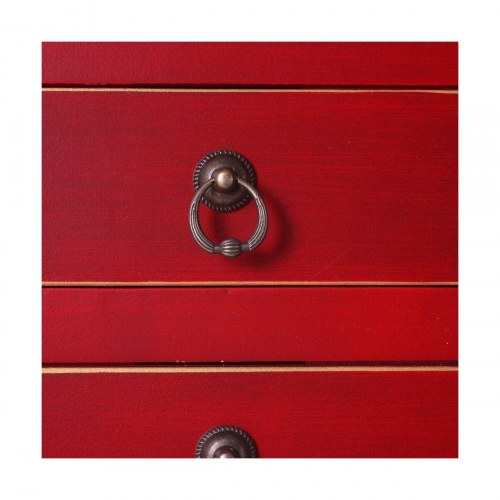 Skænk ORIENTE Rød Gylden Træ Jern Træ MDF 73 x 26 x 90 cm