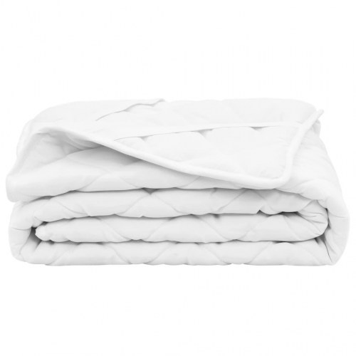 Vatteret madrasbeskytter 90 x 200 cm let hvid