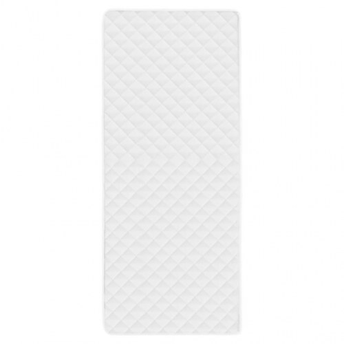 Vatteret madrasbeskytter 90 x 200 cm let hvid