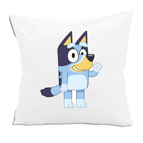 3D pude Bluey Hvid 30 x 30 cm Firkantet