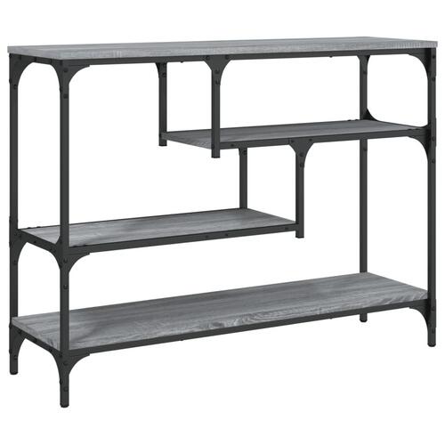 Konsolbord 100x30x75 cm konstrueret træ grå sonoma-eg