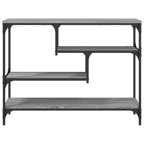 Konsolbord 100x30x75 cm konstrueret træ grå sonoma-eg