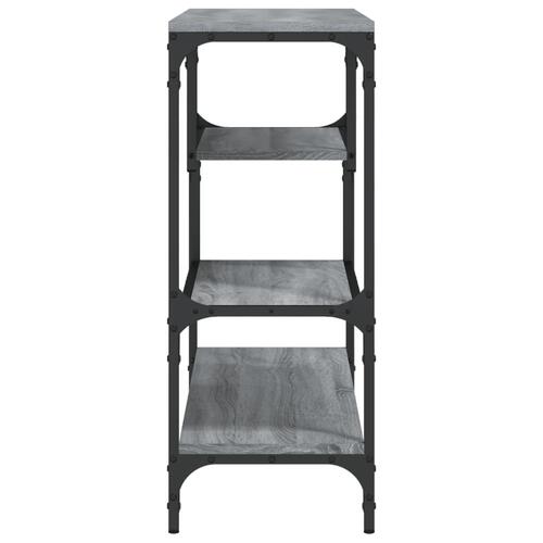 Konsolbord 100x30x75 cm konstrueret træ grå sonoma-eg