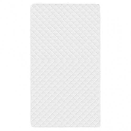 Vatteret madrasbeskytter 140 x 200 cm let hvid