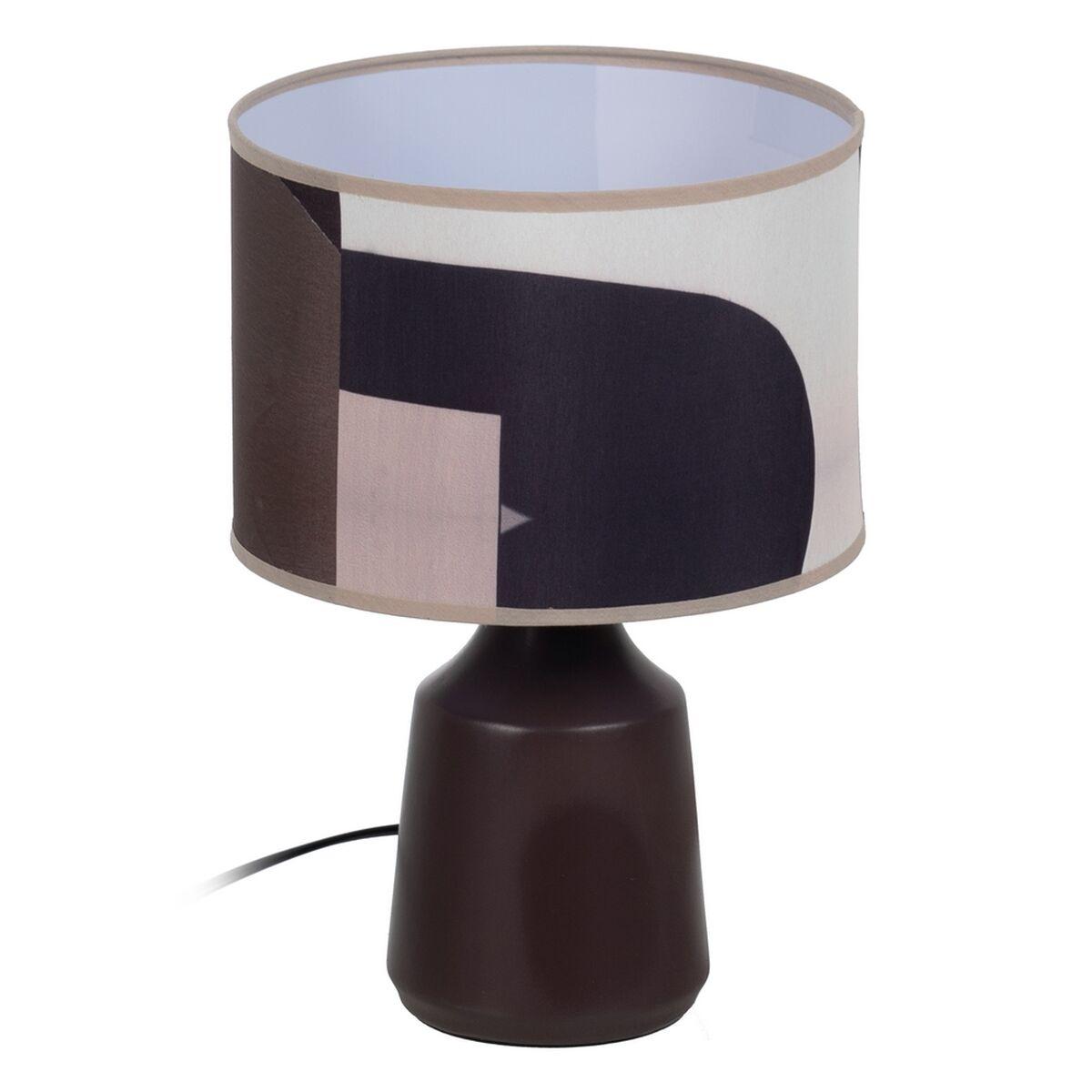 Bordlampe Brun Keramik 60 W 220 240 V 22 X 22 X 31 5 Cm