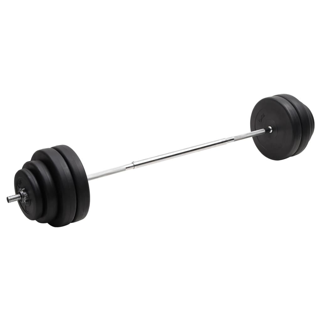 Vægtstang med skiver 60 kg
