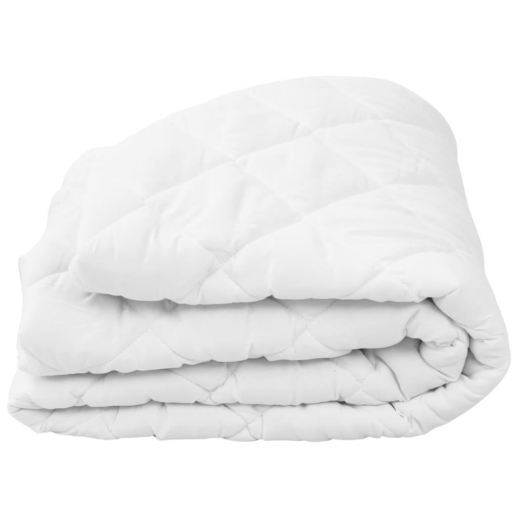 Vatteret madrasbeskytter 90 x 200 cm tung hvid