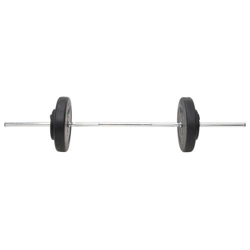 Vægtstang og håndvægt med skiver 60 kg