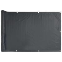 Balkonafskærmning Oxfod-stof HDPE 90 x 400 cm antracitgrå
