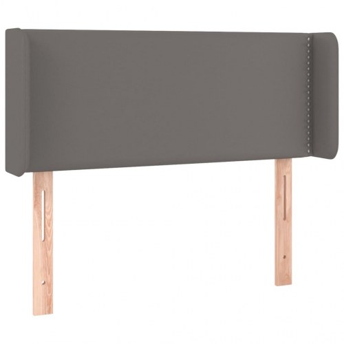 Sengegavl med LED-lys 83 x 16 x 78/88 cm - grå