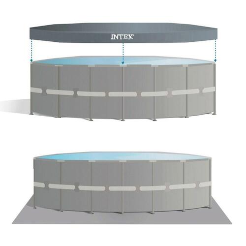 Pool Aftageligt Intex 732 x 132 x 732 cm