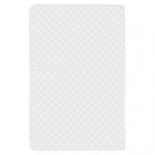 Vatteret madrasbeskytter 140 x 200 cm let hvid