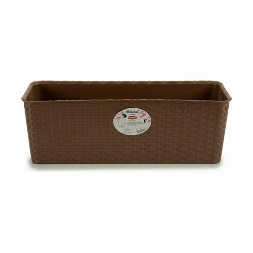 Stefanplast altankasse - brun plastik, 49 × 16 × 18 cm (12 stk.)
