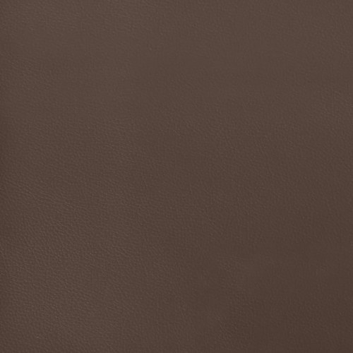 Springmadras med pocketfjedre - medium 140×190×20 cm, kunstlæder brun