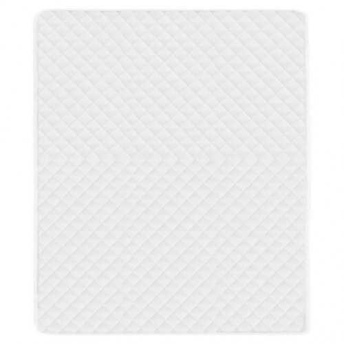 Vatteret madrasbeskytter 180 x 200 cm let hvid