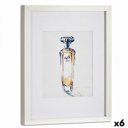 Billede med parfume - , gul/blå/hvid/rød, 33 × 3 × 43 cm (6 stk.)