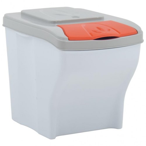 Stabelbare skraldespande 4 stk. 80 l hvid