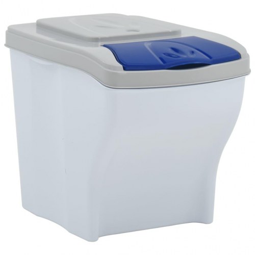 Stabelbare skraldespande 4 stk. 80 l hvid