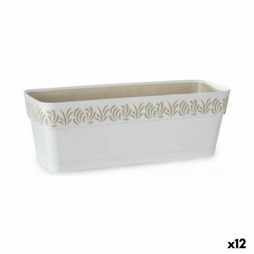Stefanplast Gaia altankasse - hvid, 49,5 × 17 × 19 cm (12 stk.)