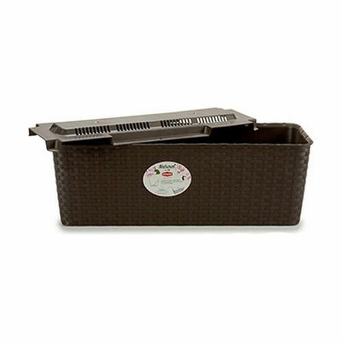 Plantekasse Stefanplast Plastik 18 x 16 x 48,5 cm (12 enheder)