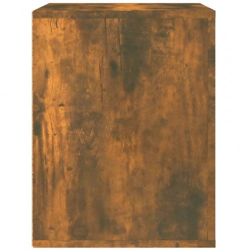 Væghængt sengebord 50×36×47 cm - røget egetræsfarve