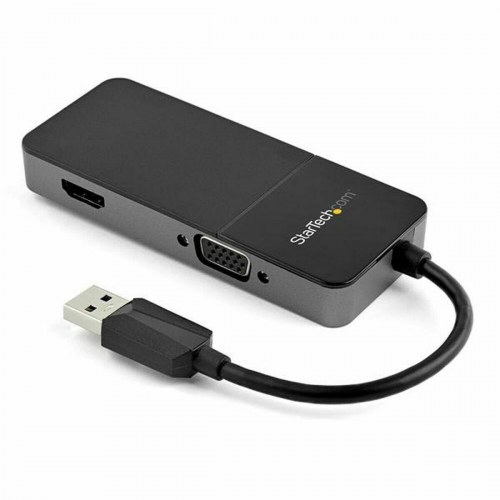 Startech USB til VGA/HDMI-adapter (USB32HDVGA) - Sort, 4K Ultra HD