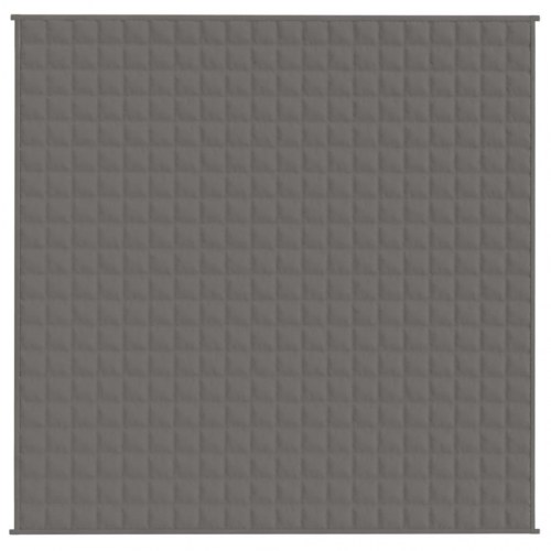 Tyngdetæppe 200x200 cm 9 kg stof grå