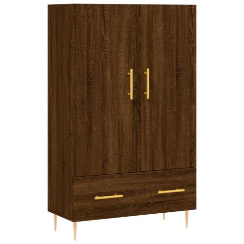 Skab 69,5x31x115 cm konstrueret træ brun sonoma-eg