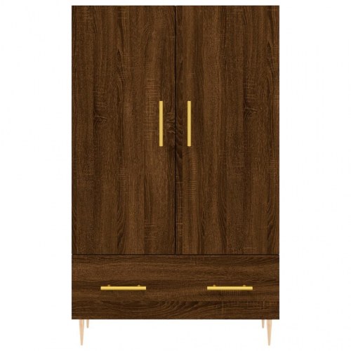 Skab 69,5x31x115 cm konstrueret træ brun sonoma-eg