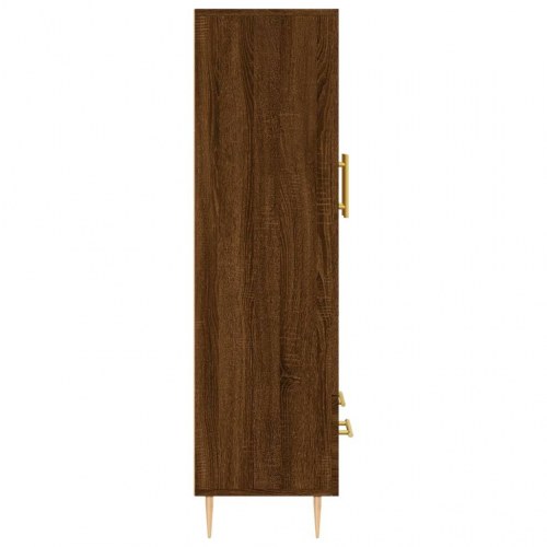 Skab 69,5x31x115 cm konstrueret træ brun sonoma-eg