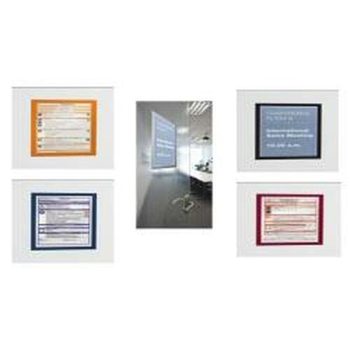 Informationsramme Durable 4872-01 Sort Gennemsigtig Aluminium Magnetisk (2 enheder)