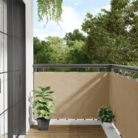 Balkonafskærmning Oxford-stof 90x400 cm beige