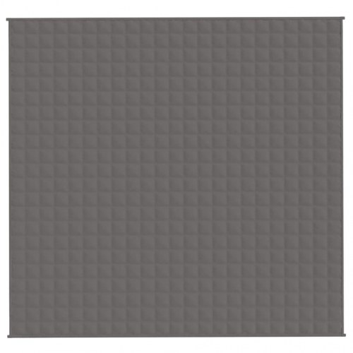 Tyngdetæppe 220 × 235 cm - 15 kg, grå, stof