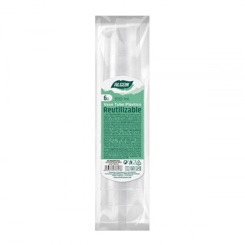 Algon genanvendelige engangskopper, gennemsigtig - 300 ml, 70 stk (6 dele)