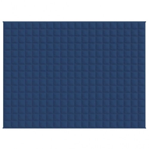 Tyngdetæppe 150 × 200 cm - 7 kg, blå stof