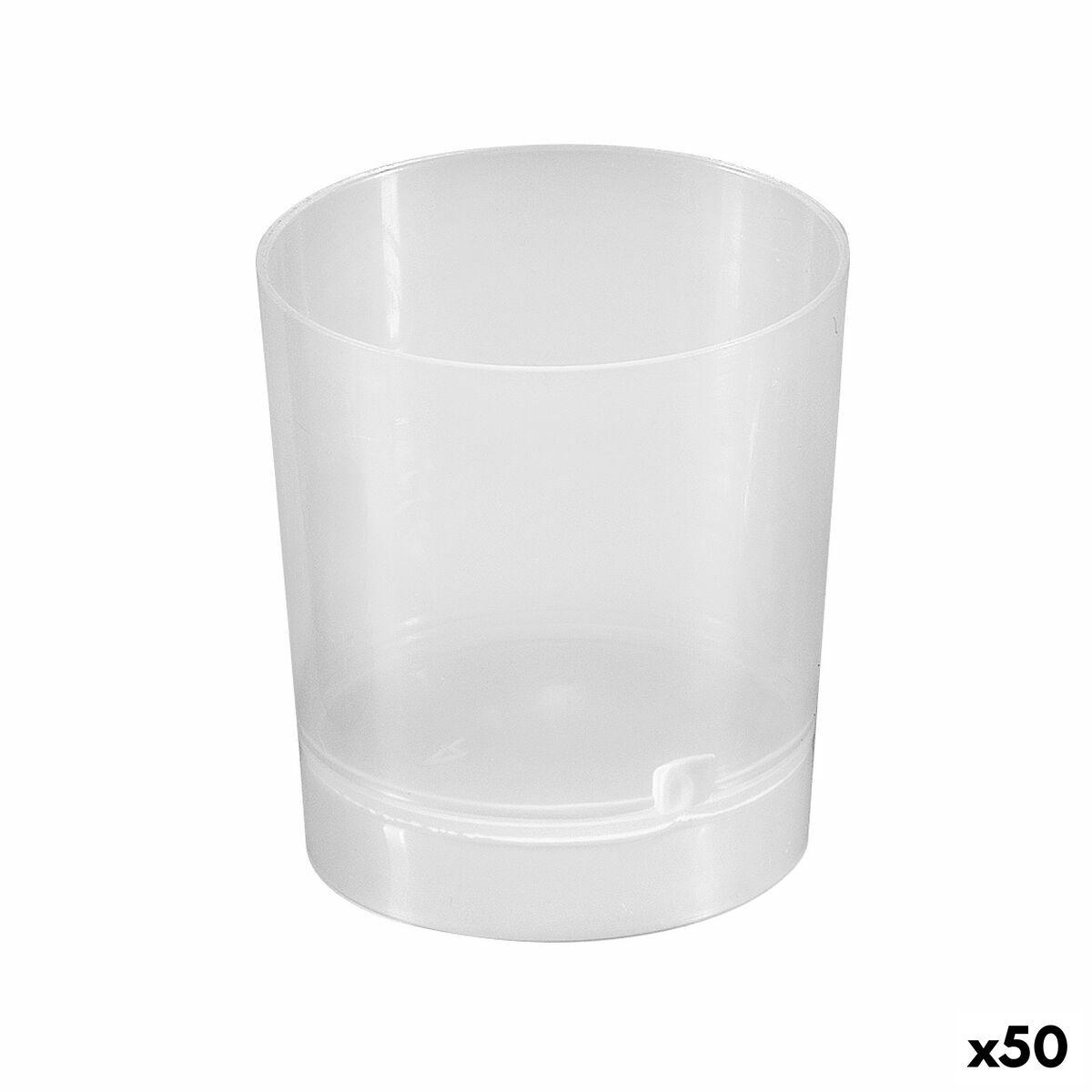 Sæt Med Shots Glas Algon Genanvendelig Gennemsigtig Dele Enheder