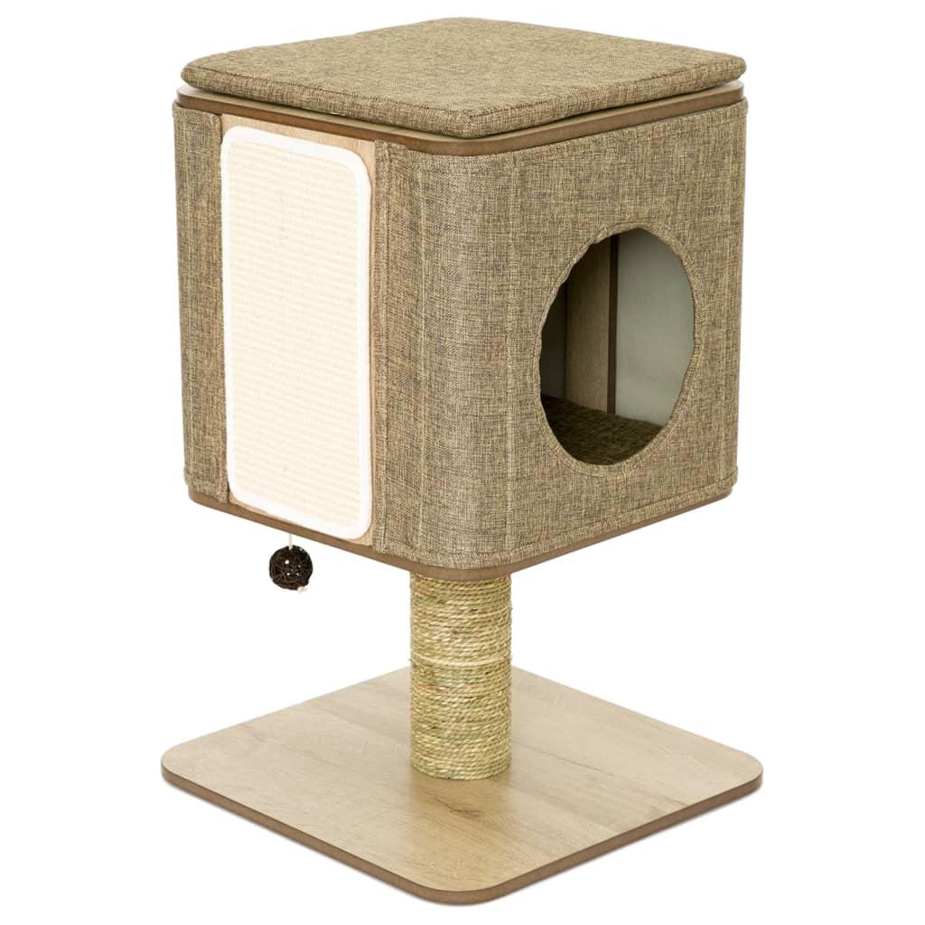 Jack And Vanilla Kradsetræ Med Hus Molly 42x42x67 Brun