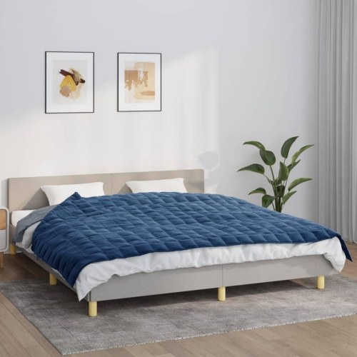 Tyngdetæppe 155 × 220 cm - 7 kg, blå stof