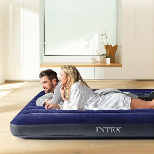 Oppustelig madras Intex Beam Standard Classic Downy 183 x 25 x 203 cm