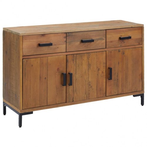 Skænk 110×35×70 cm - massivt genanvendt fyrretræ, brun
