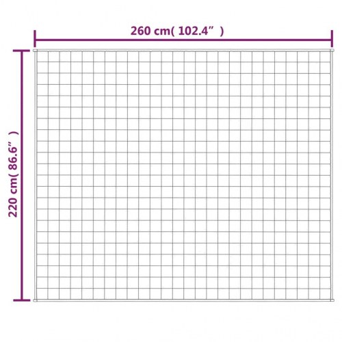 Tyngdetæppe 220×260 cm - 11 kg, blå stof