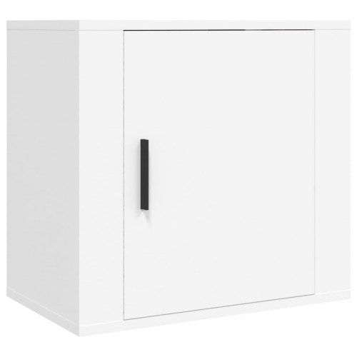 Væghængte sengeborde 2 stk. - 50×30×47 cm - hvid