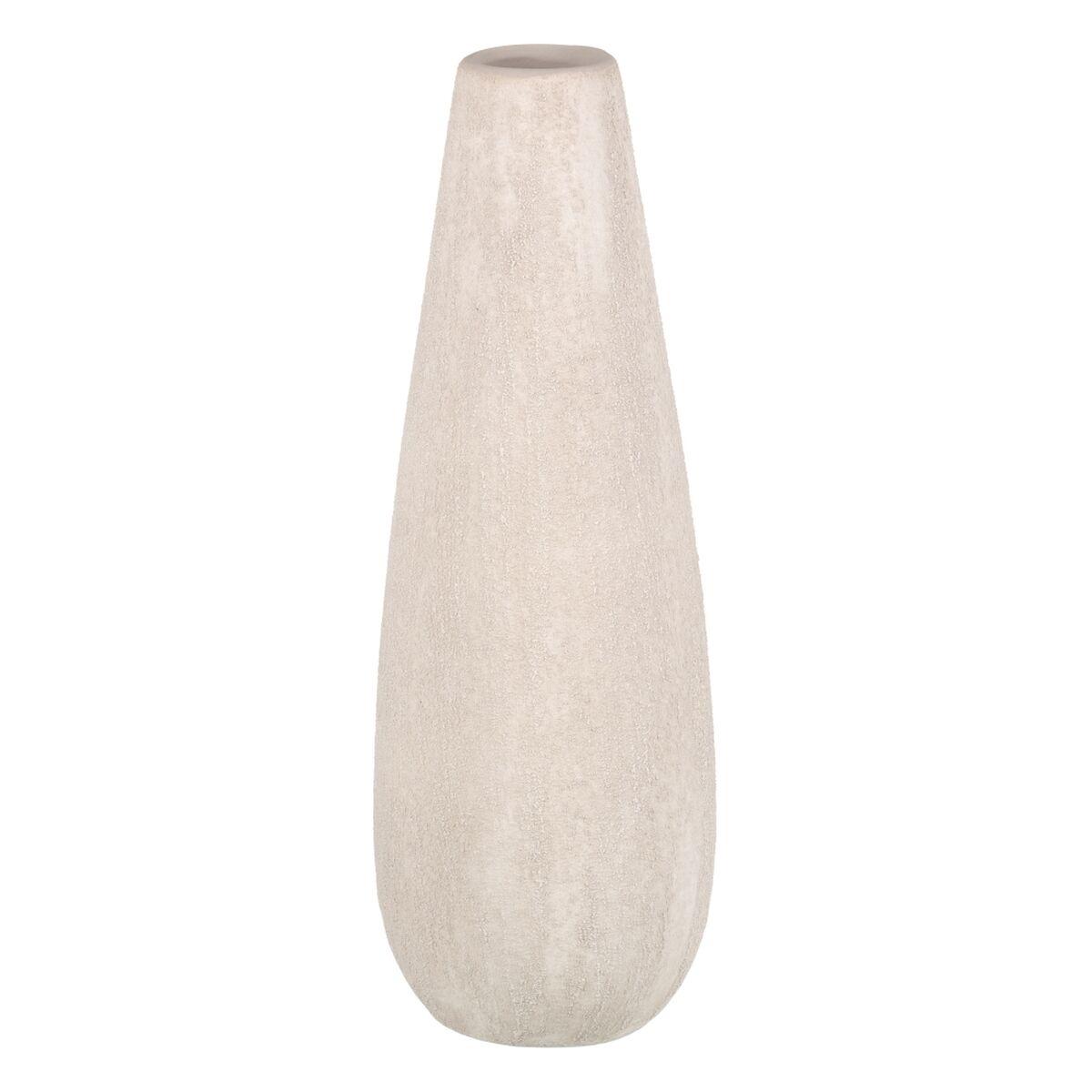 Vase 17 x 17 x 51,5 cm Keramik Flødefarvet