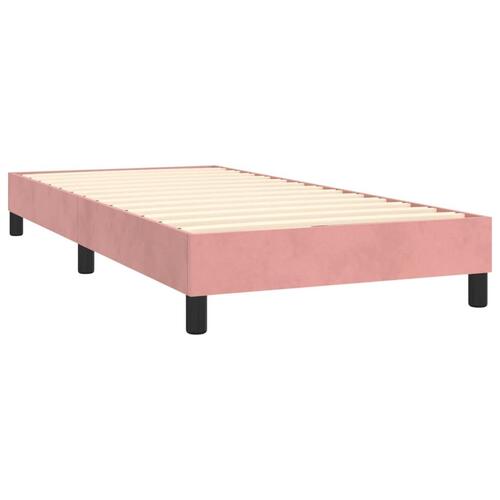 Sengeramme 100x200 cm fløjl pink