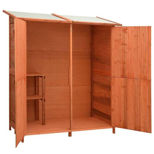 Redskabsskur til haven 136x75x160 cm massivt fyrretræ