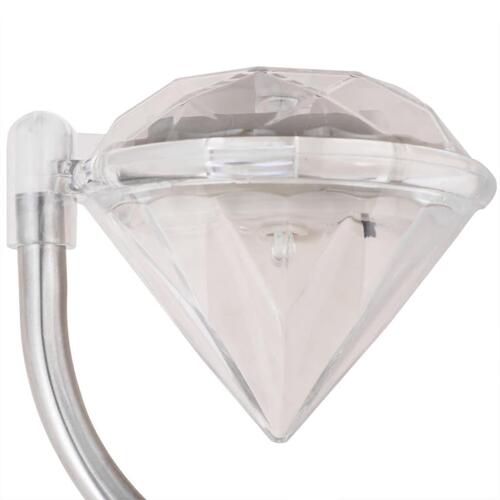 Soldrevne LED-havelamper 6 stk. 9x7,8x29,5 cm