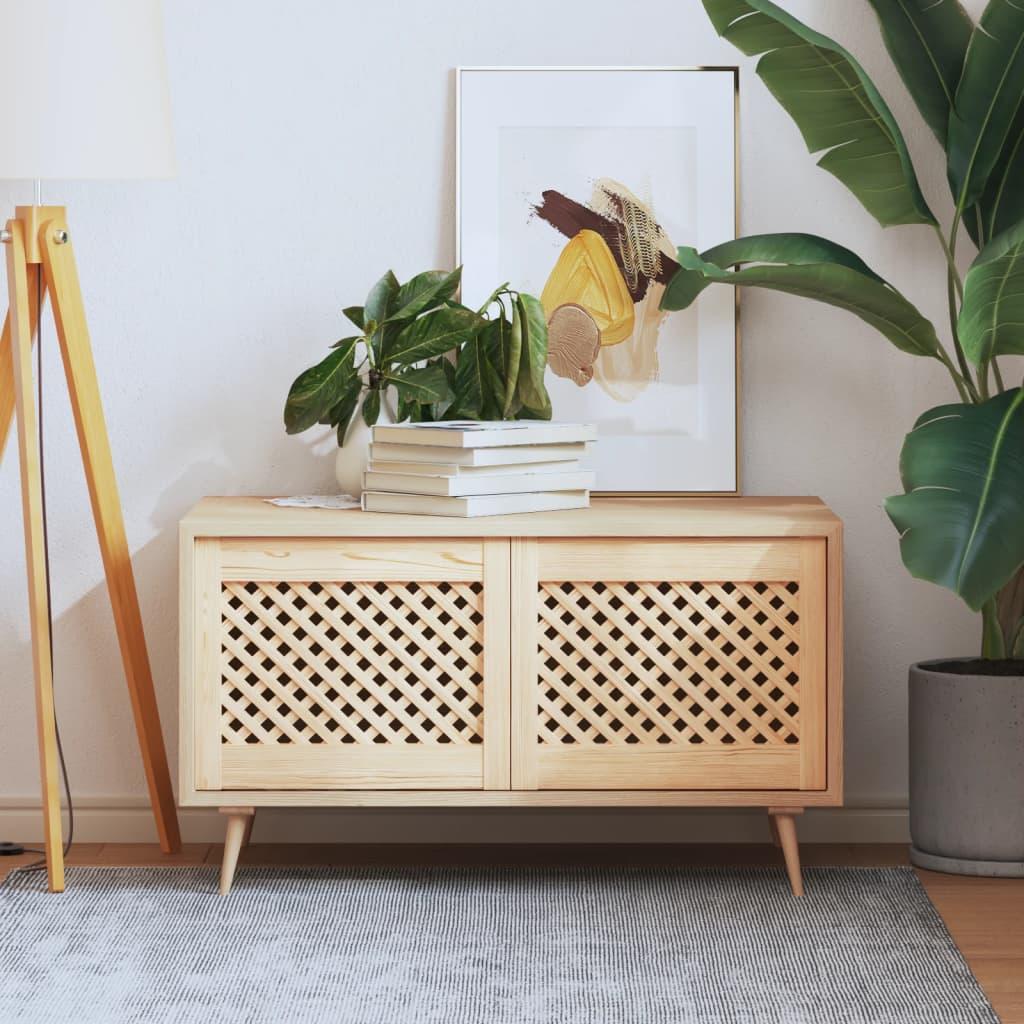 Skabslåger 2 stk. 49,5x39,5 cm gitterdesign massivt fyrretræ