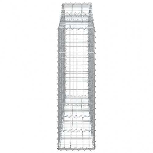 Buede gabionkurve - 8 stk. 200×30×100/120 cm i galvaniseret jern