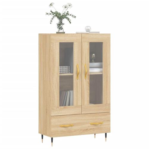 Skab 69,5x31x115 cm konstrueret træ sonoma-eg