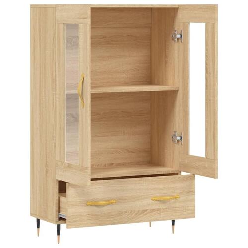 Skab 69,5x31x115 cm konstrueret træ sonoma-eg